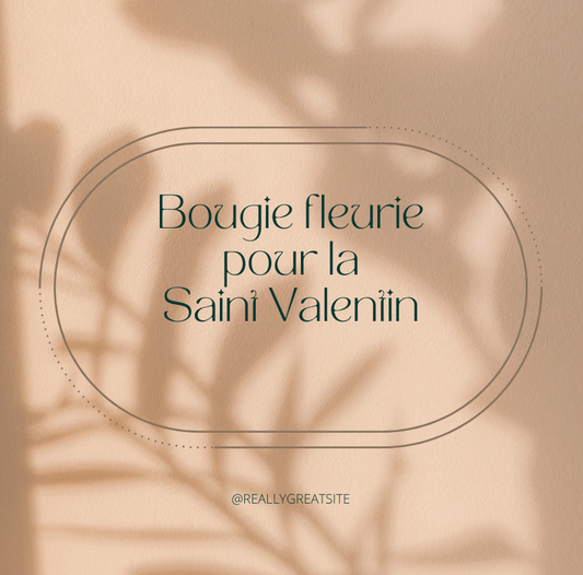 Une Bougie Fleurie pour la Saint-Valentin