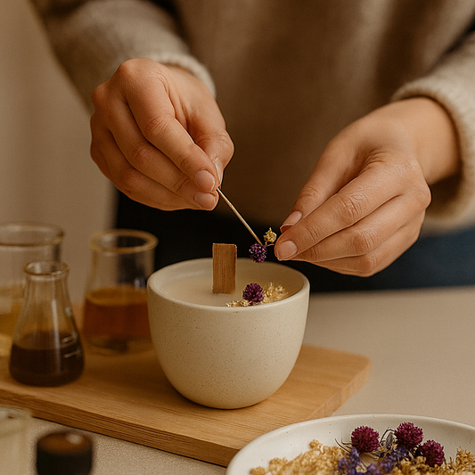 Atelier bougie fleurie