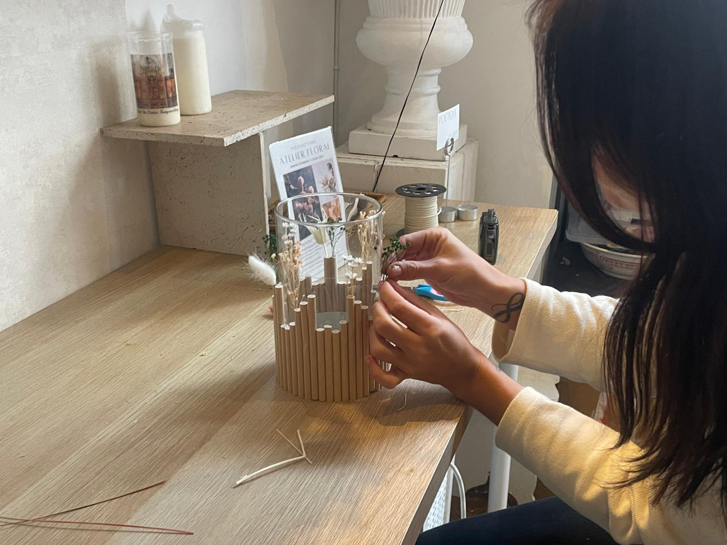 Atelier décoration photophore