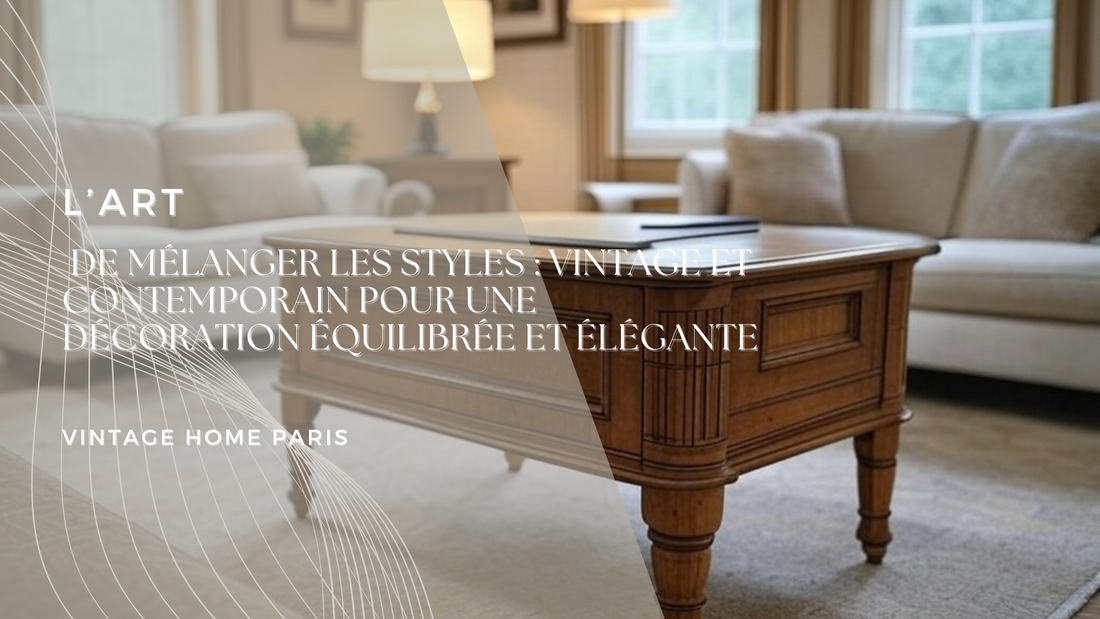 L’Art de Mélanger les Styles : Vintage et Contemporain pour une Décoration Équilibrée et Élégante