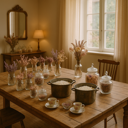 Atelier bougie fleurie