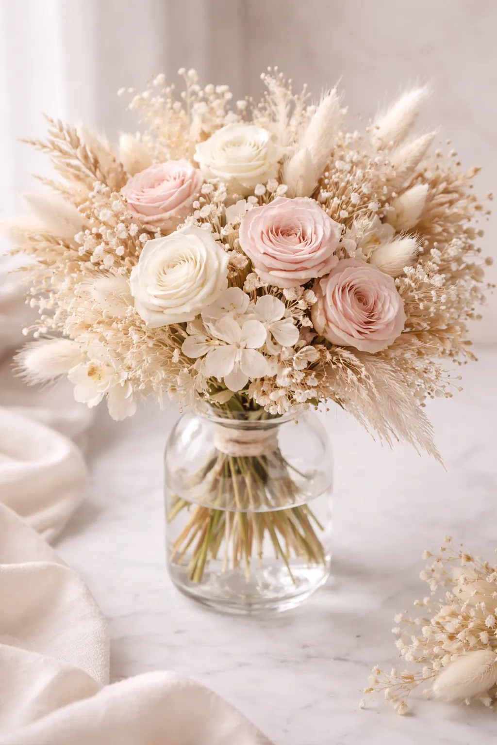 Sélection de fleurs séchées pour bougie fleurie